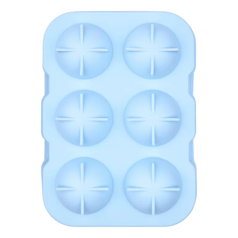 COOL DOWN Eiswürfelbereiter Kugeln - Silikon, Polypropylen - Pastellblau