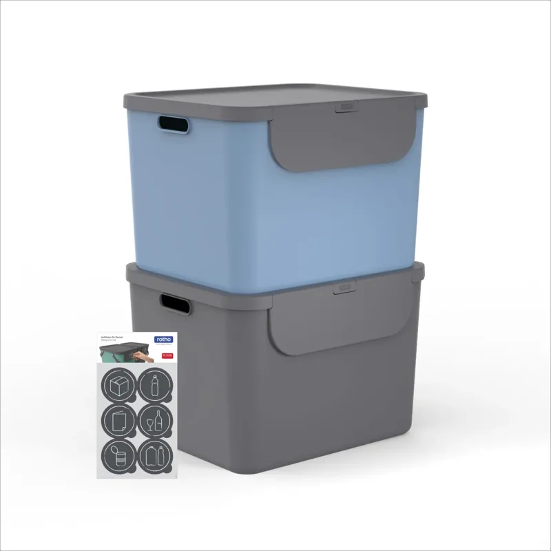 Recyclingbehälter 55 l - 2er Set ALBULA
