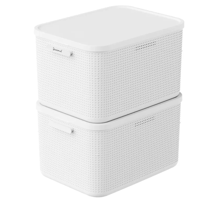 Kleiderschrank Organizer 2er Set Box mit Dufteinsatz L | WOP