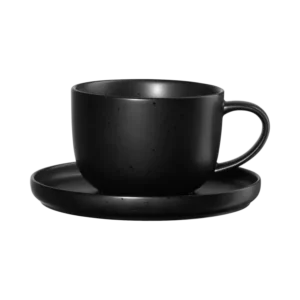 ASA Coppa Teetasse mit Unterteller kuro