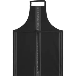 LEXINGTON Jacquard-Schürze aus Baumwolle mit Sternmotiv, Schwarz/Weiß