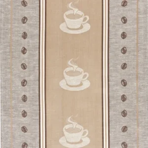 Kracht Halbleinen Geschirrtuch 50x70 Espresso 2-237-12 braun Küchentuch