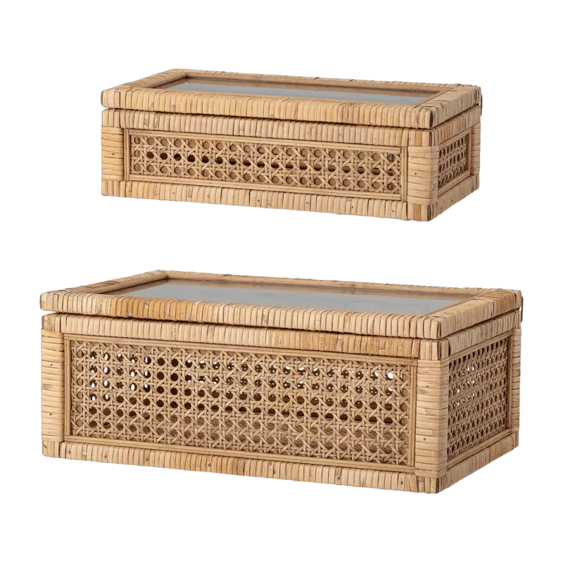2 Boites de rangement en rotin - Bloomingville - The Cool Republic