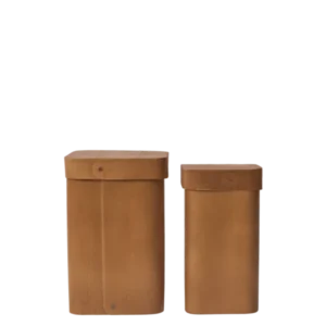 2 Boîtes en fines feuilles de contreplaqué naturel Vekla - Ferm Living - The Cool Republic