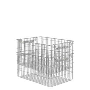 2 Paniers en acier gris 26,2 x 36,2 x 20,2 cm Cala - Ferm Living - The Cool Republic