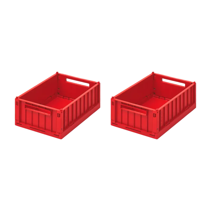 2 petites boites de rangement rouges Weston Storage Box - Liewood - The Cool Republic