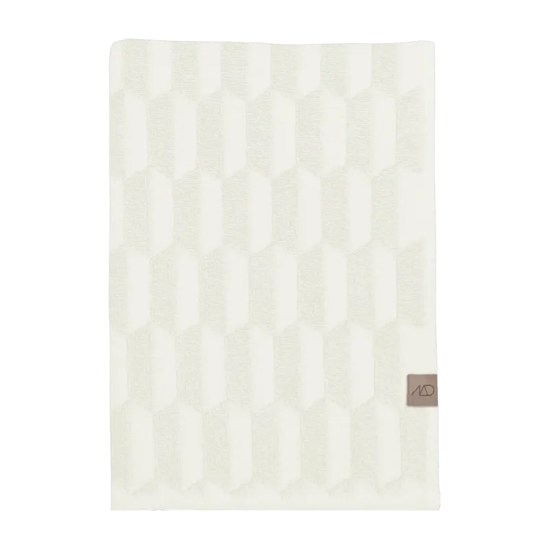 2 Serviettes de toilette blanc cassé 35 x 55 cm Geo - Mette Ditmer - The Cool Republic