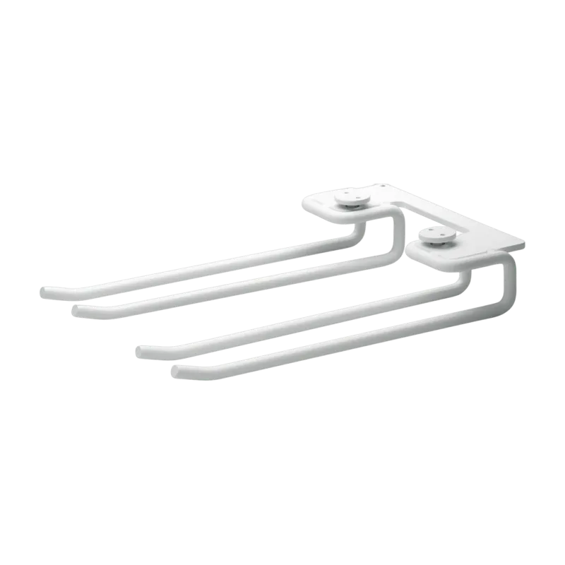 2 supports pour verres en acier blanc 20 cm - String furniture - The Cool Republic