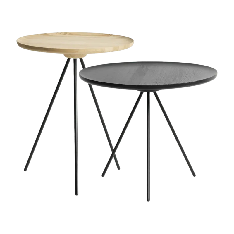 2 tables basses en frêne Ash&Black Key - Hem - The Cool Republic