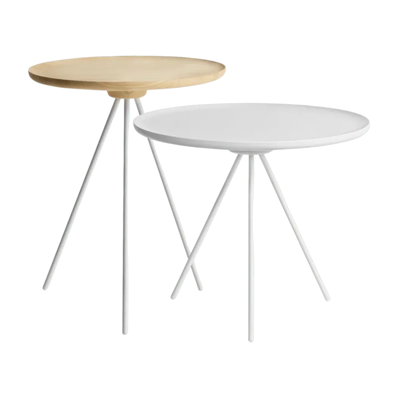 2 tables d'appoint en frêne Ash&White Key - Hem - The Cool Republic