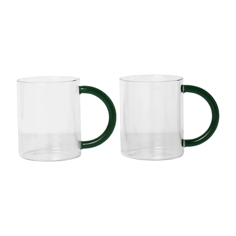 2 Tasses en verre soufflé transparent Still - Ferm Living - The Cool Republic