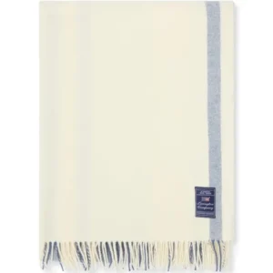 Lexington Striped Decke aus einem Wolle-Mix