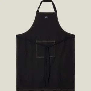 LEXINGTON Schürze aus bio-baumwoll-denim, schwarz
