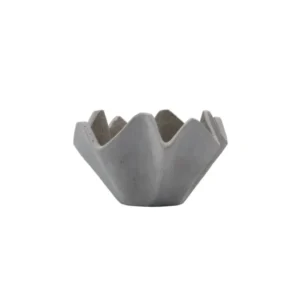 Porte-bougie chauffe-plat en pierre gris 17x9,5cm Vaso - House Doctor