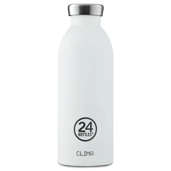 24Bottles Clima Bottle »Ice White« isolierte Edelstahl-Trinkflasche – Ansicht 1