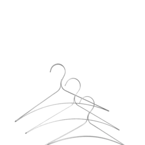 3 Cintres en acier inoxydable brossé Bowline - Ferm Living - The Cool Republic