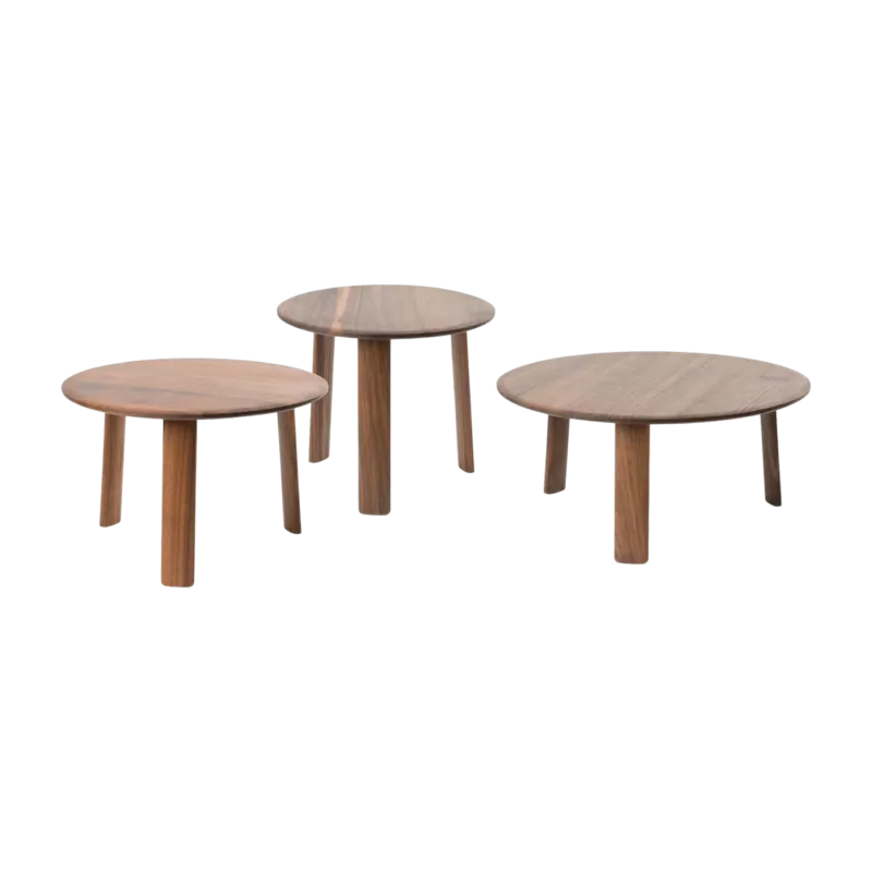 3 tables basses en noyer Alle - Hem - The Cool Republic