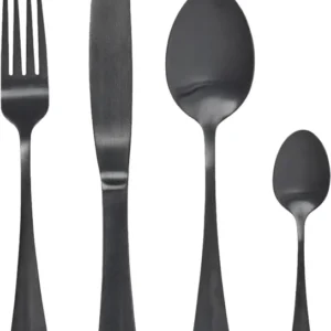 Service 4 couverts Black Noir - Nordal