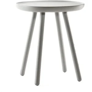 Table d'appoint grise 45 cm Naïve - Emko