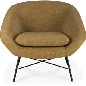 Fauteuil en textile gingembre Barrow - Ethnicraft — 359687.jpg
