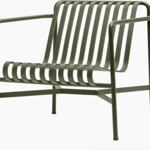 Fauteuil de jardin lounge en métal olive Palissade - HAY-2-HT