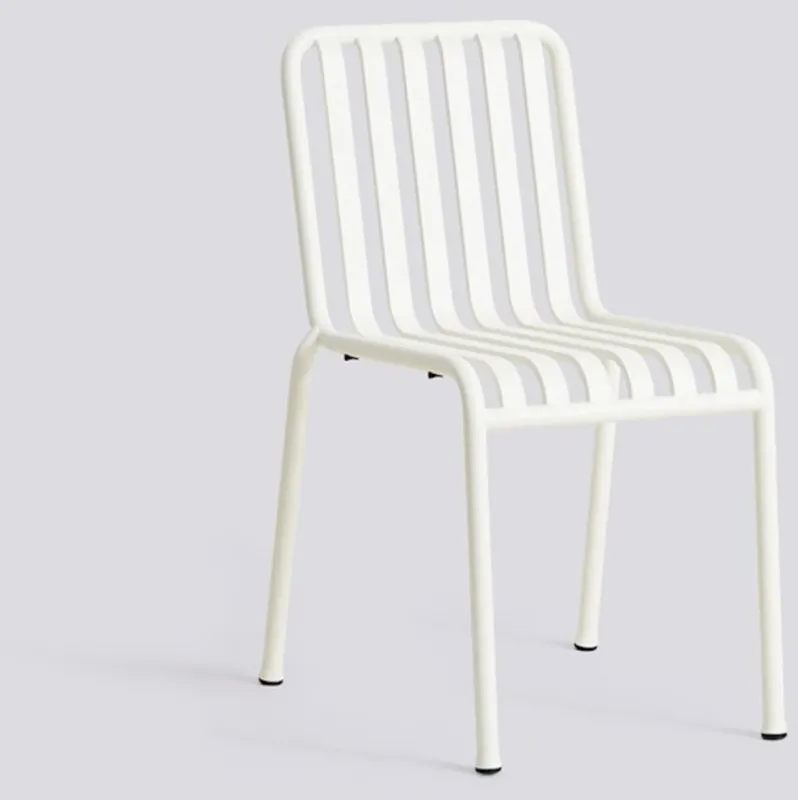 Chaise de jardin en métal crème Palissade - HAY