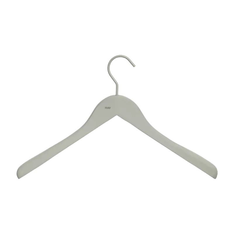4 cintres larges en bois gris - HAY - The Cool Republic