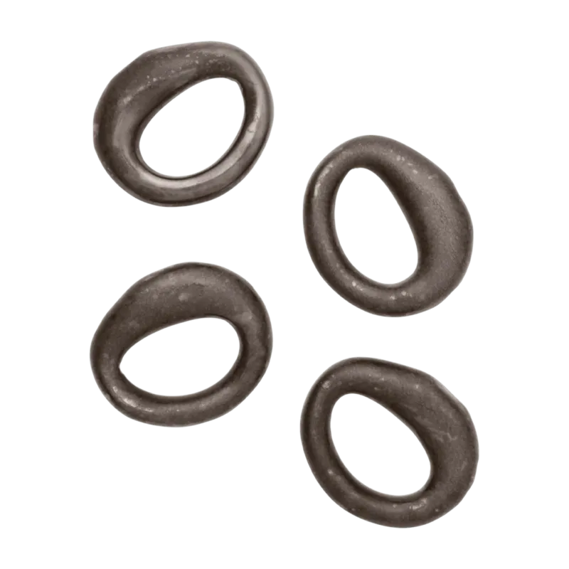 4 ronds de serviettes en porcelaine bronze rustic 6,5x7,2x2,1cm Orrith - Ferm Living - The Cool Republic