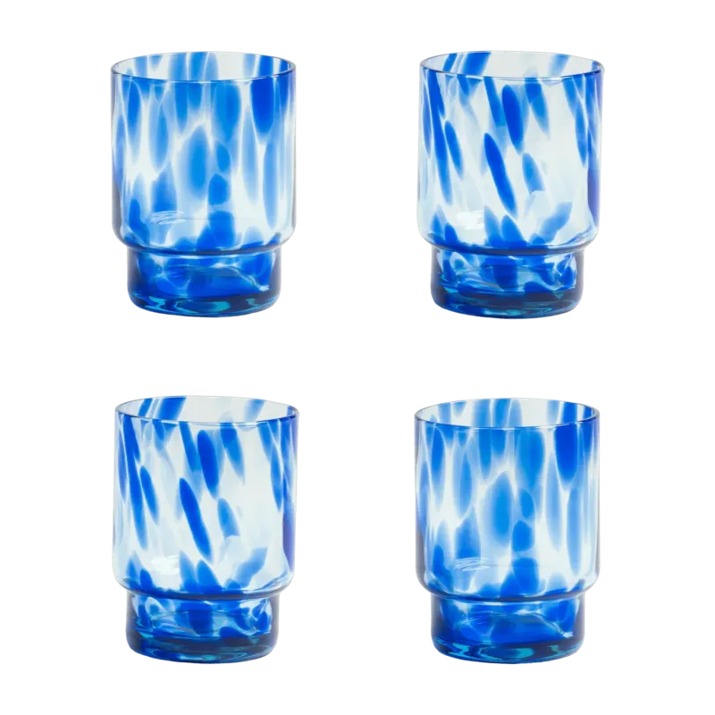 4 Verres bleu Tortoise - &Klevering - The Cool Republic