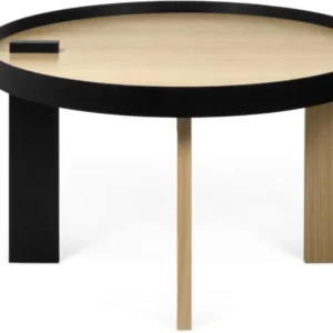 Table basse en bois et en métal noir Bruno - TEMAHOME