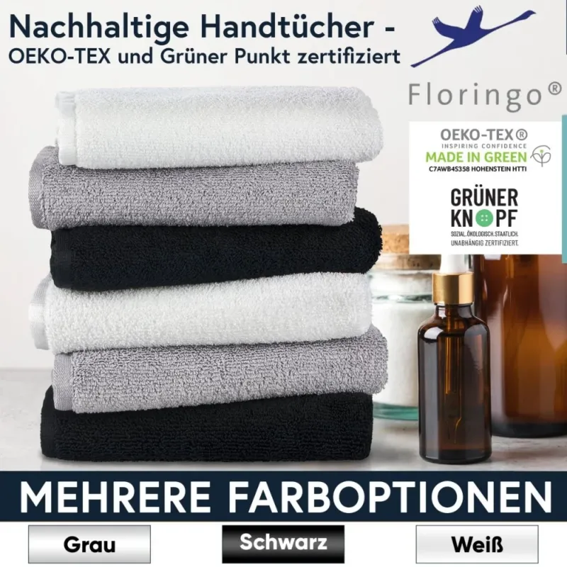 Friseurhandtuch Microfaser Duschtuch Handtuch Gästetuch mit Aufhänger Floringo