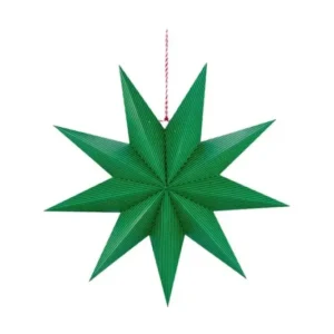 PiP Studio Weihnachtsstern Papier Streifen Dunkelgrün