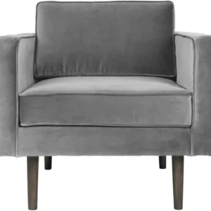 Fauteuil en velours gris Wind - Broste Copenhagen