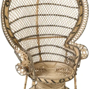 Fauteuil en rotin à croisillons Emmanuelle - KOK