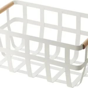 Panier de rangement blanc 2 poignées Tosca - Yamazaki