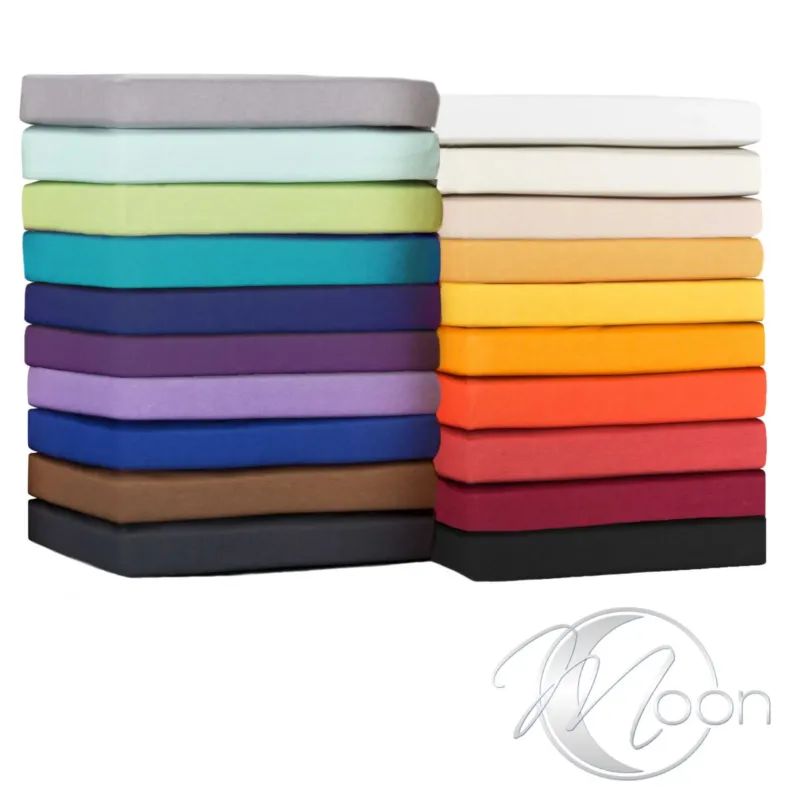 Topper Spannbettlaken Spannbetttuch Line green 160g/m² Jersey 140x200 - 160x220