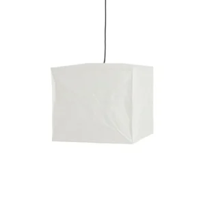 Abat-jour en papier de riz blanc 45x45x40cm Cube - Hay