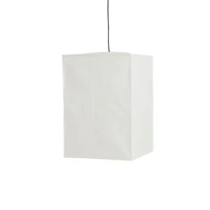 Abat-jour en papier de riz blanc 38x38x55cm Cube - Hay