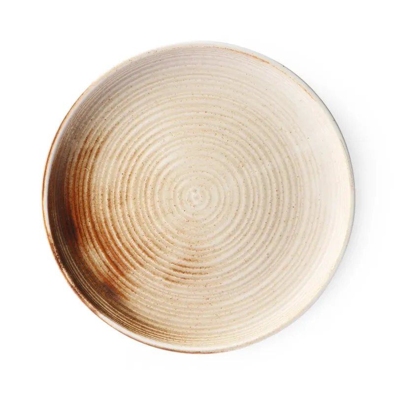 HKliving Kyoto Ceramics Teller - braun 26 cm – Porzellan