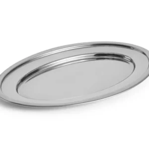 Plateau ovale en acier inoxydable 24x37cm Essentiel - Hay