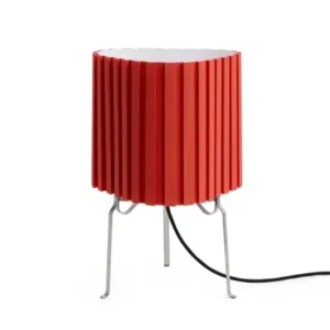 Lampe de table en tissu rouge 24x37cm Canelé 370 - Hay