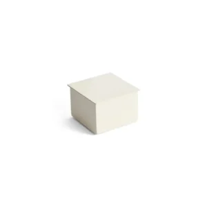 Boîte carrée en acier blanc cassé 9,5x6,3cm Conteneur - Hay
