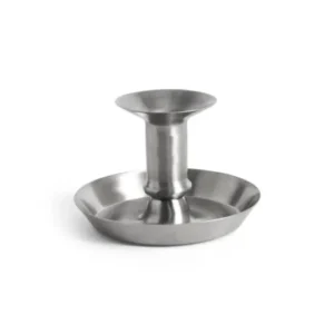 Bougeoir en acier inoxydable brossé mat 11x7,2cm Evasé - Hay