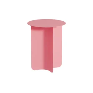 Table d'appoint ronde en acier rose 40x50cm Yaro - Metallbude