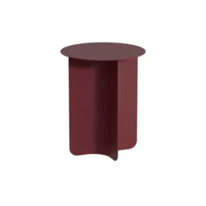 Table d'appoint ronde en acier bordeaux 40x50cm Yaro - Metallbude