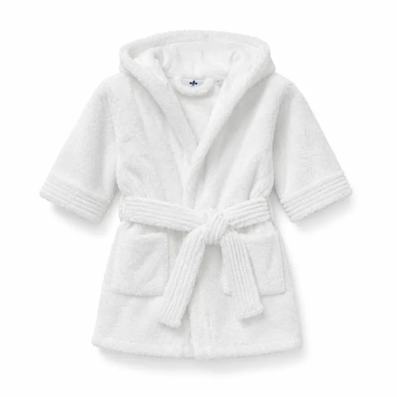 Top Angebot!! Kinderbademantel Kuschelplüsch Kinder Bademantel weiß Größe 92