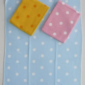 Kinderdecke Babydecke 70x85 PUNKTE Flanell Decke 462-2 GELB