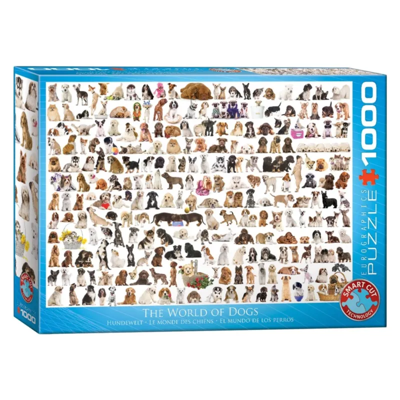 „The World of Dogs“ Puzzle – 1.000 Teile • Eurographics Puzzle