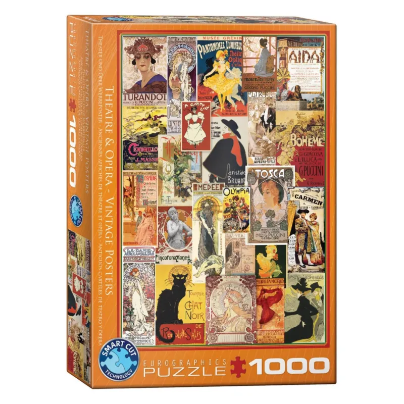 „Theater & Opera Vintage Posters“ Puzzle – 1.000 Teile • Eurographics Puzzle