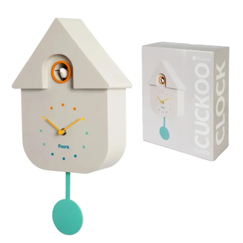 Fisura CUCKOO Clock „Weiß mit mehrfarbigem Zifferblatt“ – Produktansicht 1